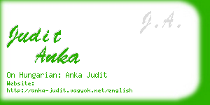 judit anka business card